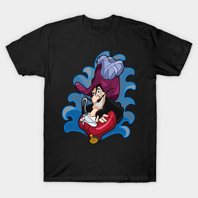 Captain Hook T-Shirt by Ginny Heart Lab